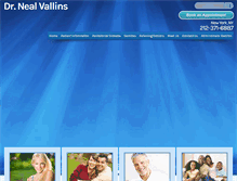 Tablet Screenshot of nealvallinsdds.com